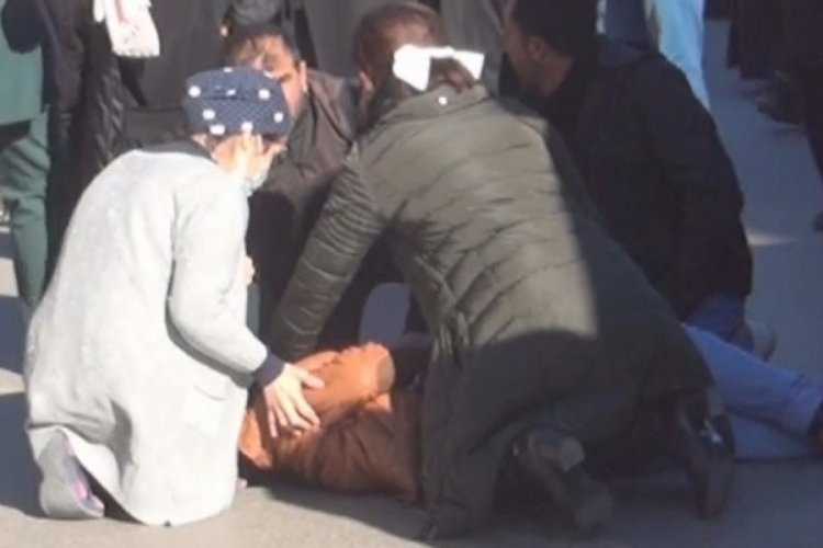 Gaziantep'te yaralanan yayaya ilk m&uuml;dahaleyi kaza yerinden ge&ccedil;en hemşire yaptı&nbsp;