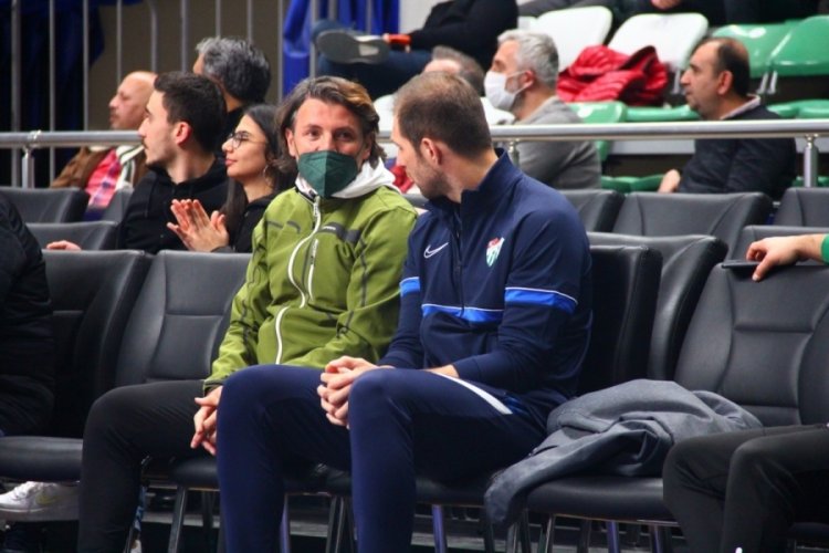 Tamer Tuna Bursaspor basketbol ma&ccedil;ında!