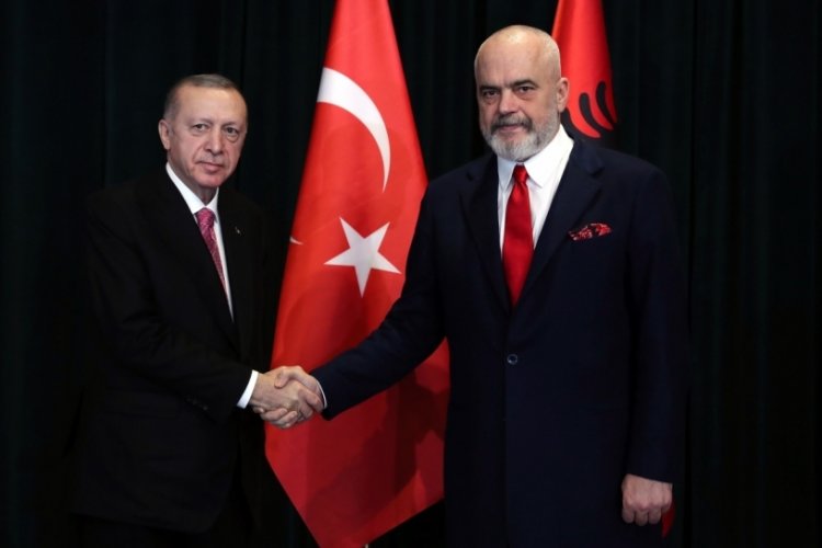 Cumhurbaşkanı Erdoğan, Arnavutluk Başbakanı ile g&ouml;r&uuml;şt&uuml;