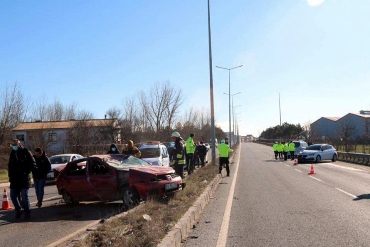 Tekirdağ'da habersiz aldığı otomobille kaza yaptı: 5 yaralı