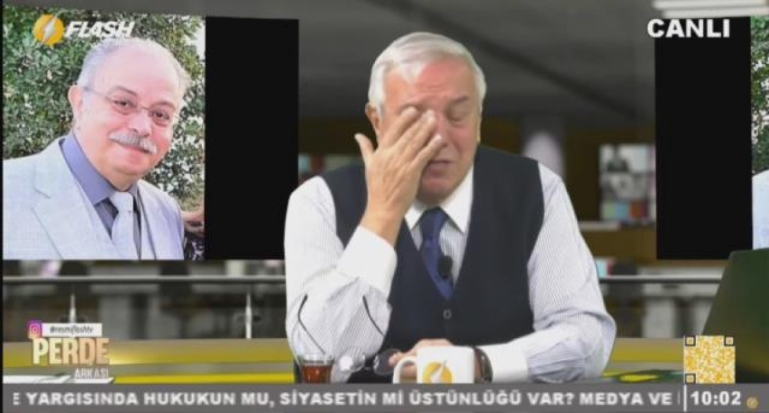 &Ouml;mer G&ouml;ktuğ'un &ouml;l&uuml;m haberini sunan Orhan Uğurluoğlu, g&ouml;zyaşlarına boğuldu