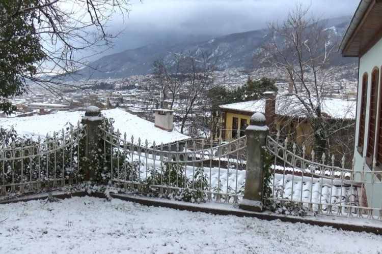 Bursa'da soğuk havanın etkisiyle s&uuml;s havuzları dondu