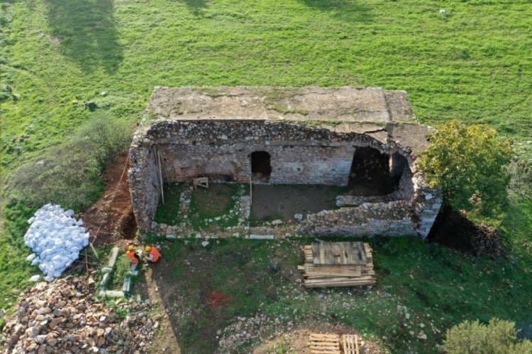 Muğla Bodrum'da 1400 yıllık yapıda restorasyon