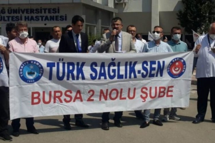 Bursa'da sağlık &ccedil;alışanları haykırdı: Ge&ccedil;inemiyoruz!