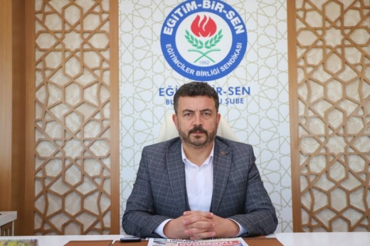Eğitim-Bir-Sen Bursa 1 Nolu Şube Başkanı Acar: "Eğitim meselelerine kalıcı &ccedil;&ouml;z&uuml;m bulunmalı"