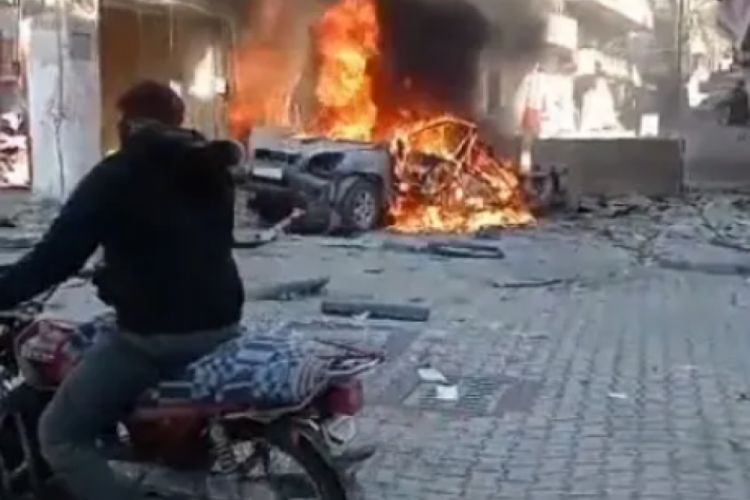 Afrin'de f&uuml;zeli saldırı: 4 sivil &ouml;ld&uuml;, 20 yaralı