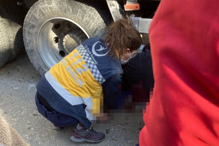 Ankara'da kamyonun ezdiği kadın hayatını kaybetti