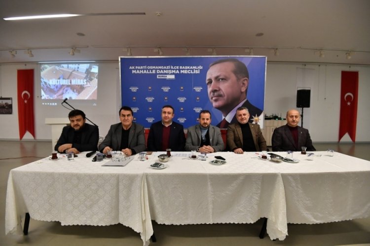 Bursa'da Başkan D&uuml;ndar, mahalle muhtarları ile buluştu