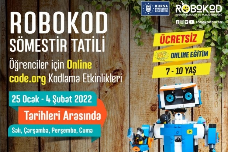 Bursa'da yarıyıl tatilinde &uuml;cretsiz kodlama eğitimi