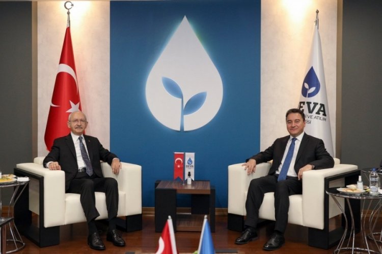 CHP lideri Kemal Kılı&ccedil;daroğlu ile Ali Babacan g&ouml;r&uuml;şt&uuml;