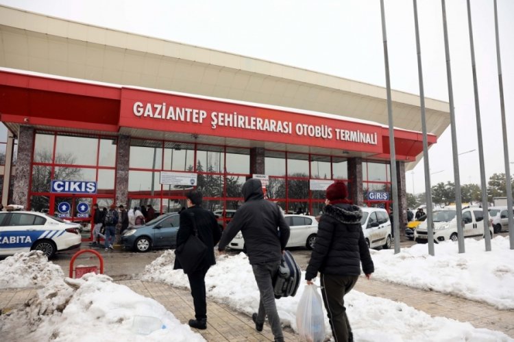 Gaziantep'te otogar &ccedil;&ouml;kme riskine karşı kapatıldı