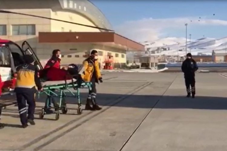 Ambulans helikopter KOAH hastası kadın i&ccedil;in havalandı