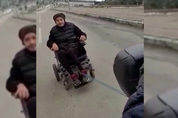 Bursa'da motokurye 'insanlık &ouml;lmemiş' dedirtti