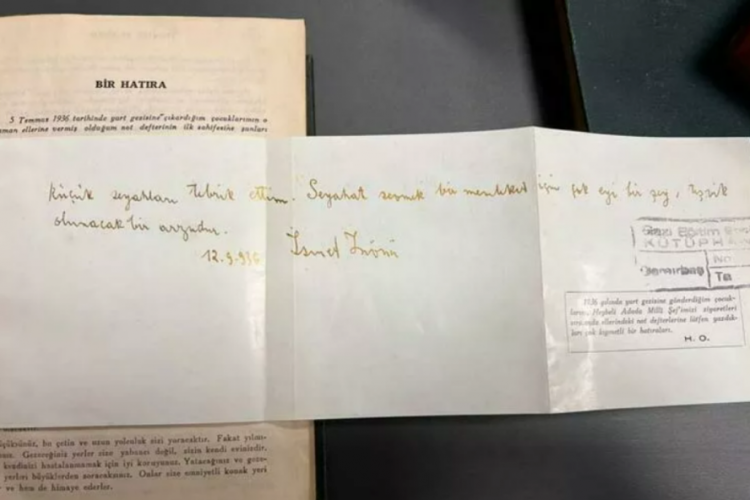 İsmet İn&ouml;n&uuml;'n&uuml;n notu 86 yıl sonra ortaya &ccedil;ıktı