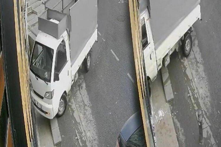 El freni &ccedil;ekilmeyen kamyonet fırına daldı