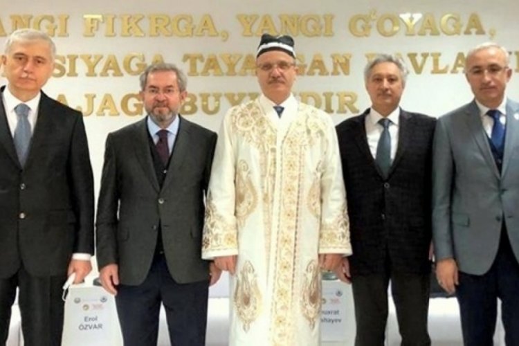 Y&Ouml;K Başkanı'na &Ouml;zbekistan'da "fahri profes&ouml;rl&uuml;k" unvanı verildi