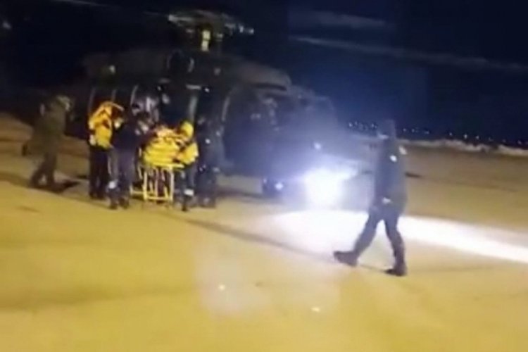 Adıyaman'da askeri helikopter saldırıya uğrayan &ccedil;ocuk i&ccedil;in havalandı
