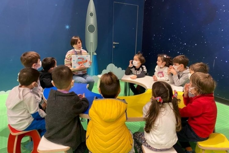 Bursa'da minikler GUHEM'de uzay ve havacılık ile tanıştı