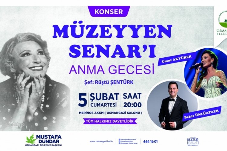 M&uuml;zeyyen Senar Bursa'da anılacak