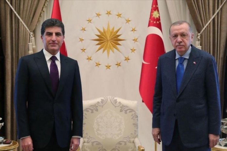 Cumhurbaşkanı Erdoğan, IKBY Başkanı Barzani'yi kabul etti