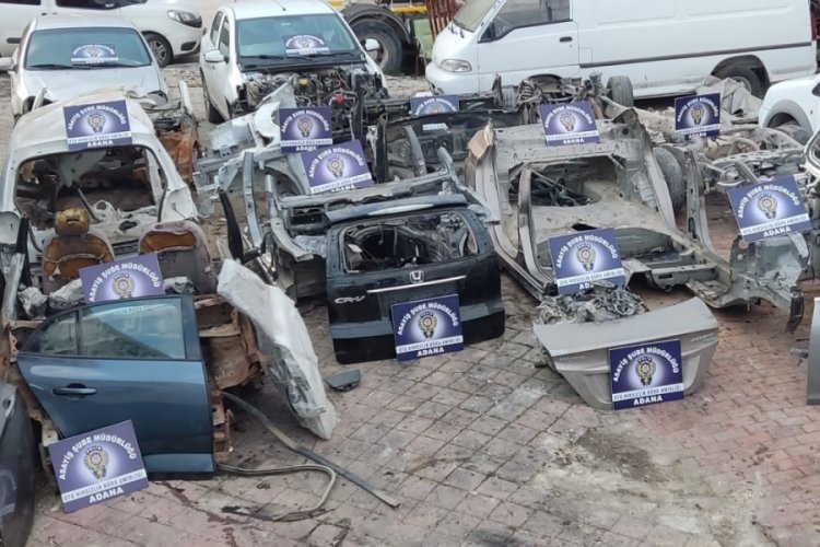 Adana'da &ccedil;alıntı ara&ccedil;ları par&ccedil;alarken su&ccedil;&uuml;st&uuml; yakalandı