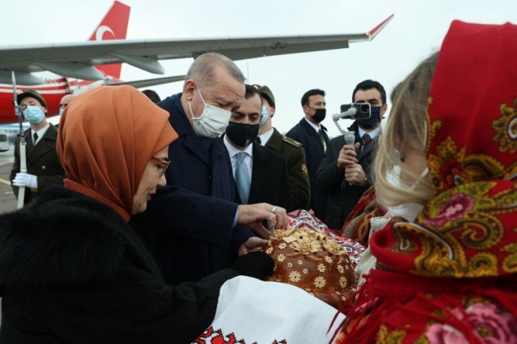 Cumhurbaşkanı Erdoğan Ukrayna'ya ulaştı