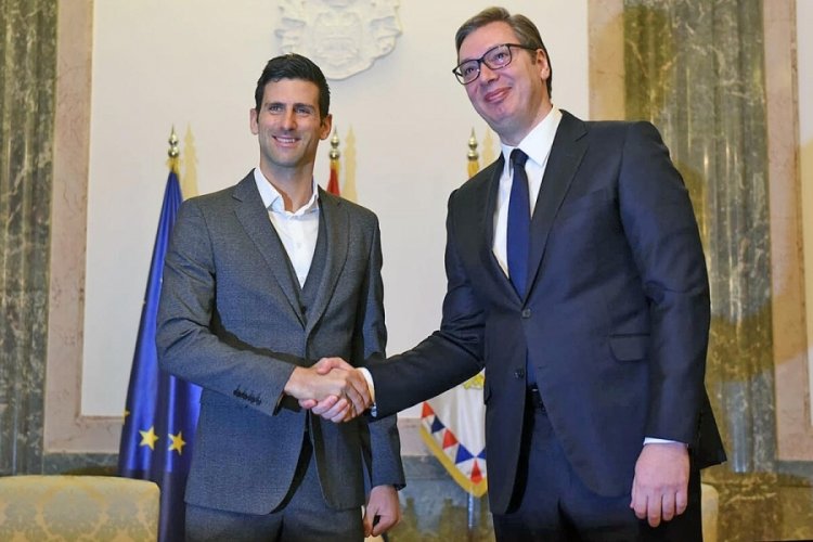 Sırbistan Cumhurbaşkanı, Novak Djokovic ile bir araya geldi