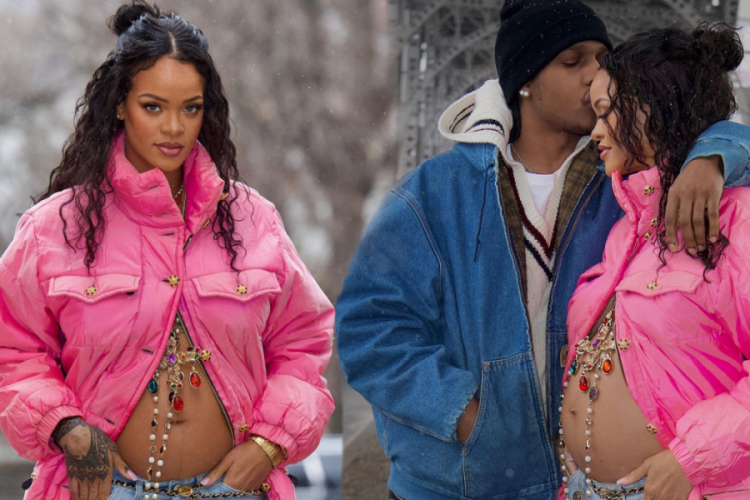 Anne olmaya hazırlanan Rihanna'dan yeni pozlar