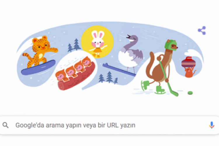Kış Olimpiyatları 2022 Google tarafından doodle oldu!