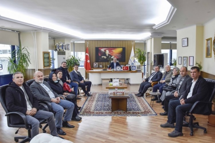Bursa Karacabeyliler Derneği Başkan &Ouml;zkan'ı ziyaret etti
