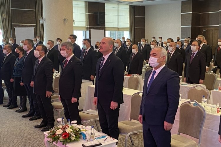 İ&ccedil;işleri Bakanı Soylu 81 ilin valisiyle toplandı