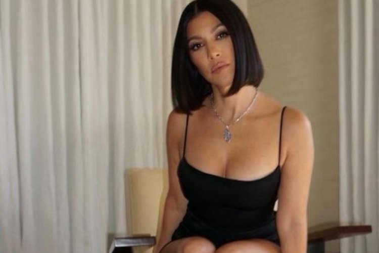 Kim'den sonra bir poz da Kourtney Kardashian'dan geldi