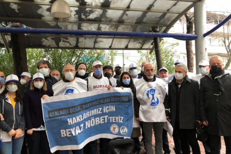 Bursa'da sağlık &ccedil;alışanları g(&ouml;)revde!