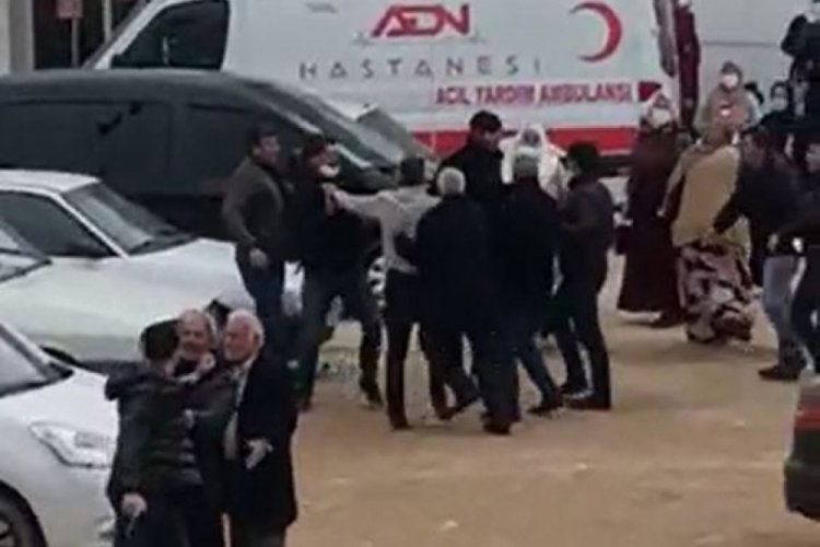 Hasta ziyaretinde silahlar konuştu