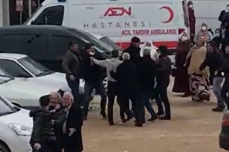 Hasta ziyaretine giden akrabalar arasında silahlı kavga