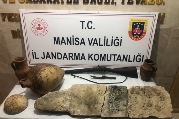 Manisa'da tarihi eser operasyonu