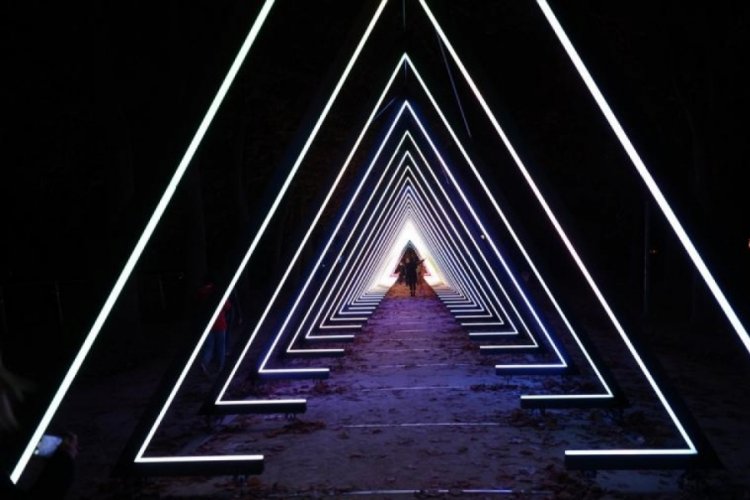 Işık Festivalinden muazzam g&ouml;r&uuml;nt&uuml;ler