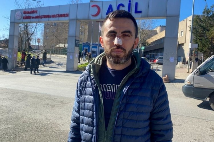 Covid-19'lu hasta sağlık &ccedil;alışanına saldırdı