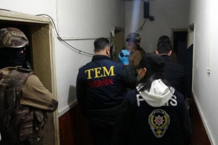 Mersin'de 52 adrese PKK/KCK operasyonu