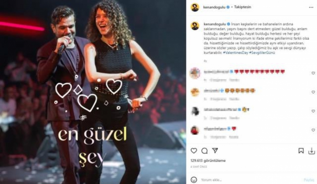Sevgililer G&uuml;n&uuml;'nde aşka gelen &uuml;nl&uuml; isimler, peş peşe paylaşım yaptı