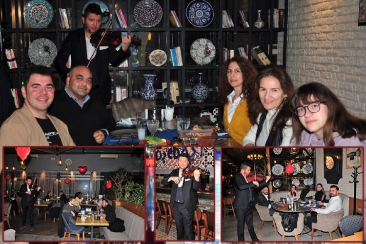 K&ouml;şebaşı'nda Keman resitalli Sevgililer G&uuml;n&uuml; kutlaması