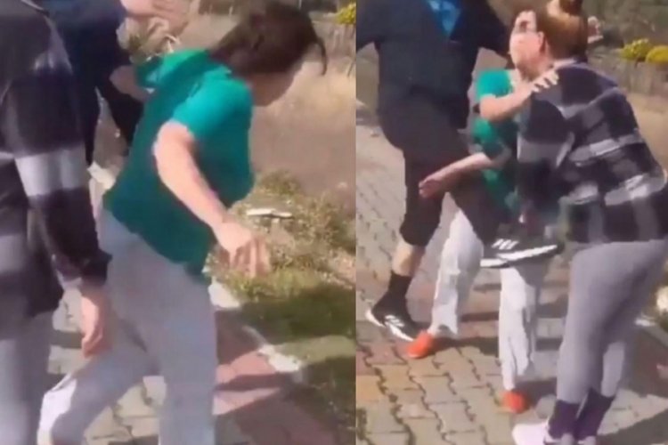 İzmir'de bir kişi k&ouml;peklere taş attığı i&ccedil;in uyaran 2 kişiyi tekmeledi
