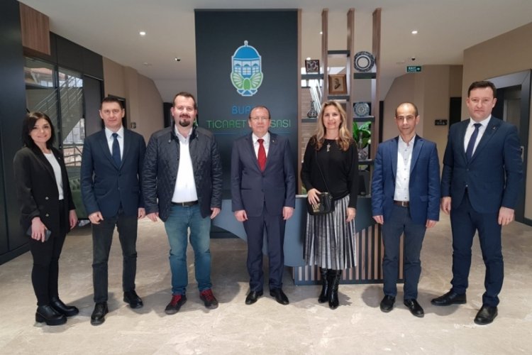 Bursada Bug&uuml;n ekibinden BTB Başkanı &Ouml;zer Matlı'ya ziyaret
