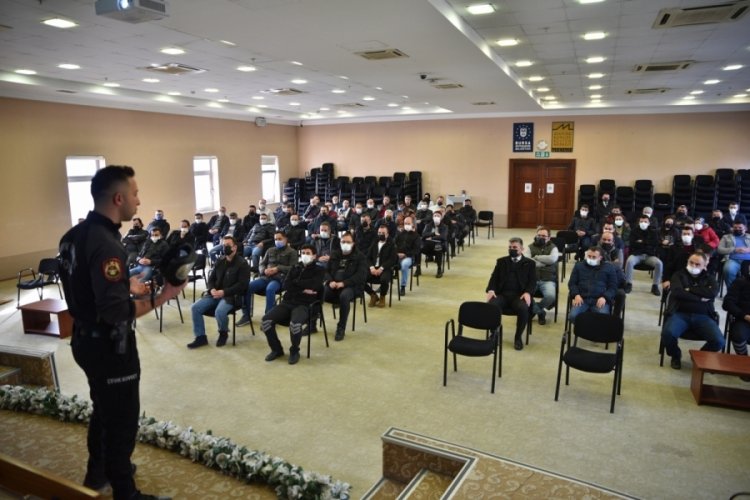 Bursa'da g&uuml;venlik&ccedil;ilere 'g&ouml;z yaşartan' eğitim