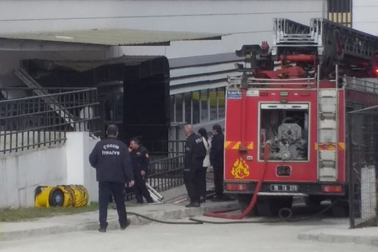 &Ccedil;orum'da hastane &ccedil;amaşırhanesinde &ccedil;ıkan yangın s&ouml;nd&uuml;r&uuml;ld&uuml;