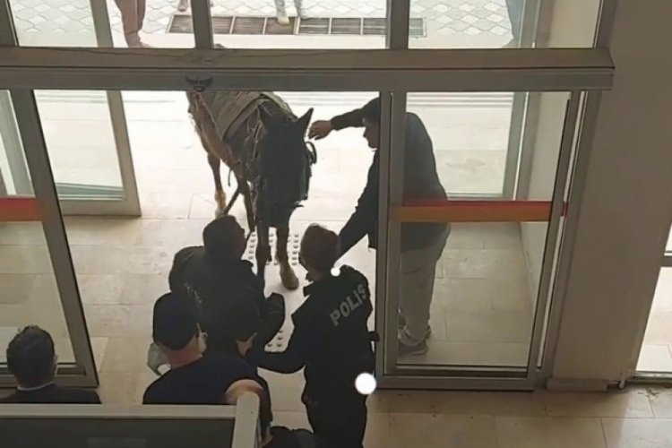 Atıyla kaymakamlık binasına girmeye &ccedil;alıştı