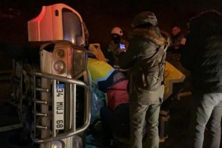 S&uuml;r&uuml;c&uuml; uyuyunca cipe &ccedil;arptı: 1 yaralı