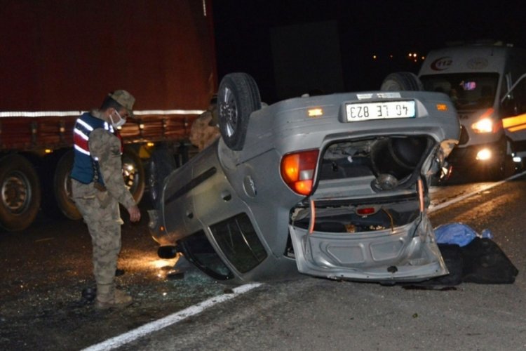 Adıyaman'da otomobil takla attı, 13 yaşındaki &ccedil;ocuk hayatını kaybetti