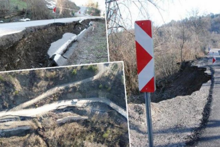 Bartın'da 8 noktada toprak kayması 