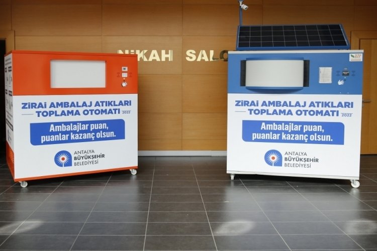 Antalya'da 'Zirai Ambalaj Atıkları Toplama Otomatı' hizmete girecek